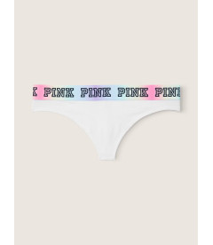 Трусики-стрінги Logo Thong від Victoria's Secret PINK - Optic White