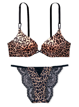 Фото Комплект Bombshell Add-2-Cups Push Up от Victoria's Secret - Nougat Leopard
