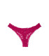 Трусики-стринги Ruffle Mesh Thong от Victoria's Secret - Claret Red