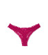 Трусики-стрінги Ruffle Mesh Thong від Victoria's Secret - Claret Red