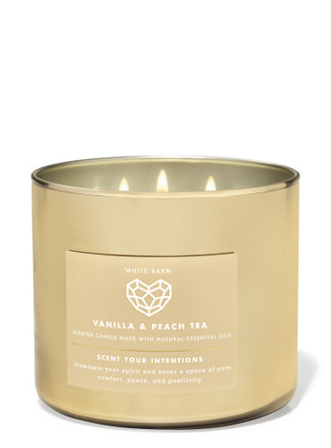 Свеча Vanilla & Peach Tea от Bath and Body Works