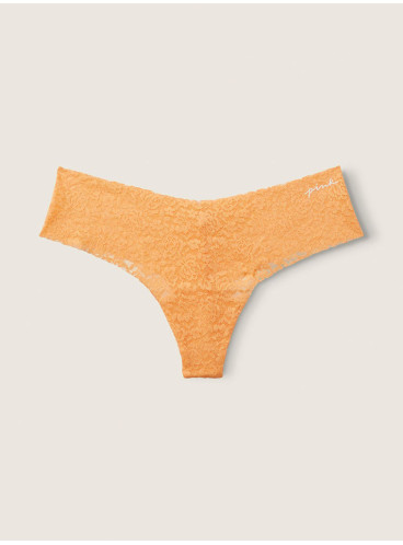 Бесшовные трусики-стринги Victoria's Secret PINK Soft Lace - Light Orange