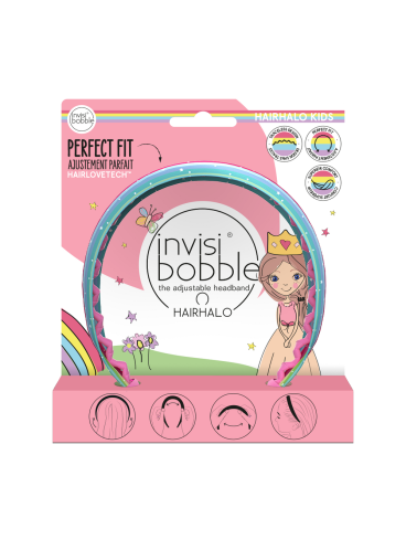 Дитячий обруч для волосся invisibobble HAIRHALO KIDS Rainbow Crown