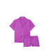 Сатиновая пижама с шортиками от Victoria's Secret - Electric Violet