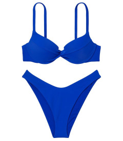 NEW! Стильний купальник Twist Removable Push-Up Brazilian від Victoria's Secret - Blue Oar