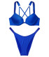 Стильный купальник Shine Strap Bombshell Add-2-Cups Push-Up от Victoria's Secret - Blue Oar