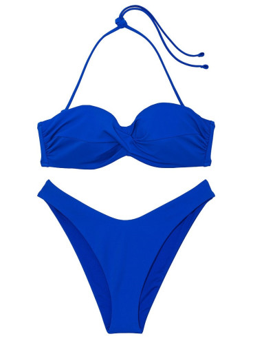 NEW! Стильный купальник Twist Bandeau Brazilian от Victoria's Secret - Blue Oar