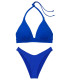 NEW! Стильный купальник Halter Removable Push-Up Brazilian от Victoria's Secret - Blue Oar