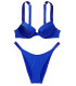 NEW! Стильний купальник Shine Strap Sexy Tee Push-Up Brazilian від Victoria's Secret - Blue Oar
