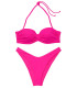 NEW! Стильный купальник Twist Bandeau Brazilian от Victoria's Secret - Forever Pink