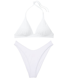 NEW! Стильний купальник Halter Removable Push-Up Brazilian від Victoria's Secret - White