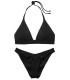 NEW! Стильный купальник Halter Removable Push-Up Brazilian от Victoria's Secret - Black
