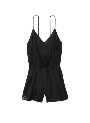 Сатиновый ромпер от Victoria's Secret - Pure Black