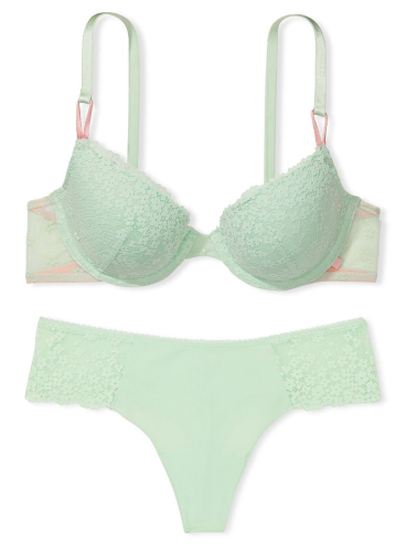 Комплект белья Lightly Lined Demi от Victoria's Secret - Misty Jade