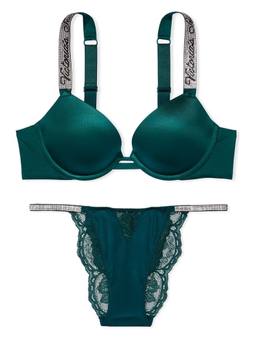 Комплект с Push-Up из серии Bombshell от Victoria's Secret - Deepest Green