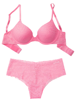 Фото Комплект бeлья из серии Wear Everywhere от Victoria's Secret PINK - Dreamy Pink