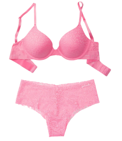 Комплект бeлья из серии Wear Everywhere от Victoria's Secret PINK - Dreamy Pink