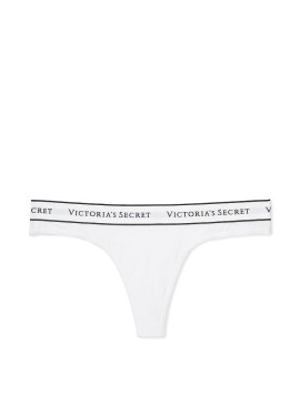 Докладніше про Трусики-стрінги Victoria&#039;s Secret із колекції Stretch Cotton - White