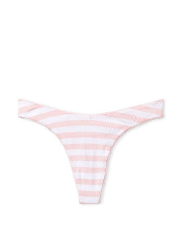 Трусики-стринги Victoria's Secret из коллекции Stretch Cotton - Pink Stripe