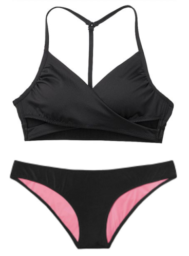 Купальник Gym to Swim Bodywrap от Victoria's Secret PINK - Pure Black