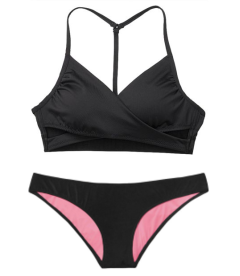 Купальник Gym to Swim Bodywrap от Victoria's Secret PINK - Pure Black