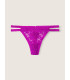 Трусики-стринги Victoria's Secret PINK из коллекции Strappy Lace - Couture Fuchsia