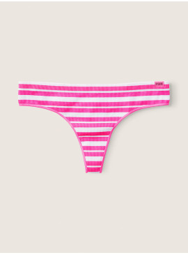Докладніше про Трусики-стрінги SEAMLESS від Victoria&#039;s Secret PINK - Atomic Pink Striped