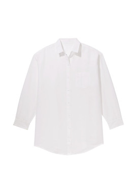 Фото Рубашка Linen Boyfriend Shirt Dress из коллекции Victoria's Secret PINK