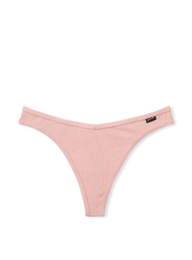 Докладніше про Бавовняні трусики-стрінги Victoria&#039;s Secret PINK - Silver Pink