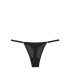 Кружевные трусики-стринги из коллекции Icon от Victoria's Secret - Black