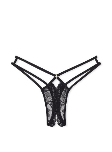 Трусики Strappy Lace Crotchless Thong от Victoria's Secret