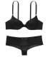 Комплект белья Icon by Victoria's Secret Push-Up Demi - Black