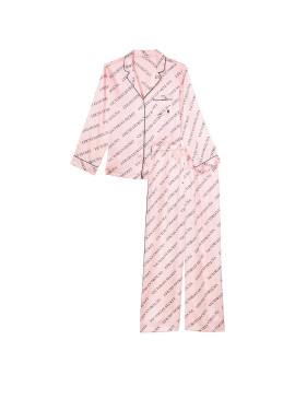 Докладніше про Сатинова піжама від Victoria&#039;s Secret - Pink Monogram