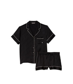 Сатиновая пижама с шортиками от Victoria's Secret - Black
