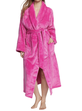 Фото Длинный плюшевый халат Cozy Plush от Victoria's Secret - Fucshia Frenzy