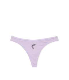 Бавовняні трусики-стрінги Victoria's Secret PINK - Tinted Lilac