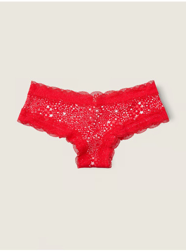 Кружевные трусики-чики от Victoria's Secret PINK - Red Pepper