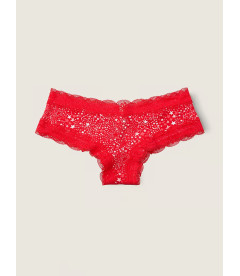 Мереживні трусики-чики від Victoria's Secret PINK - Red Pepper