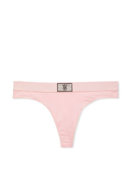 Докладніше про Трусики-стрінги Victoria&#039;s Secret із колекції Stretch Cotton - Smooth Purest Pink Logo