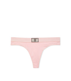 Трусики-стрінги Victoria's Secret із колекції Stretch Cotton - Smooth Purest Pink Logo