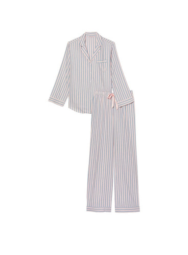 Фланелевая пижама от Victoria's Secret - Pink Blue Classic Stripe