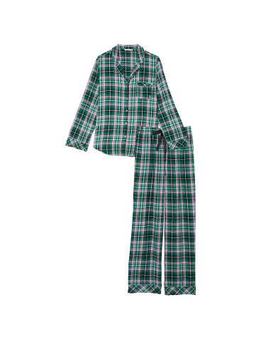 Фланелева піжама від Victoria's Secret - Green Pop Plaid