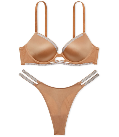 Комплект с Push-Up из серии Cradle от Victoria's Secret - Toffee