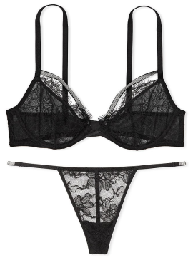 Докладніше про Комплект Lace Unlined Low-Cut Demi от Victoria&#039;s Secret