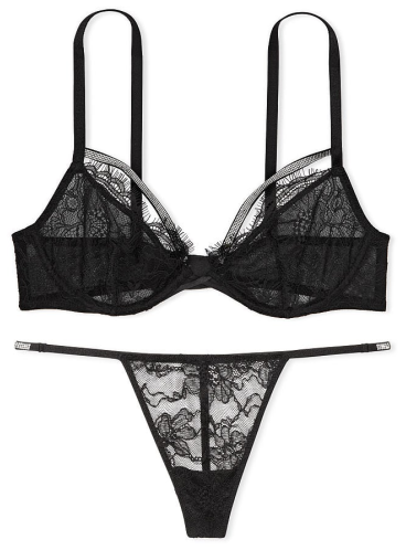 Комплект Lace Unlined Low-Cut Demi от Victoria's Secret