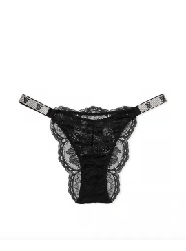 Докладніше про Трусики Brazilian Shine Strap із колекції Very Sexy від Victoria&#039;s Secret - Black
