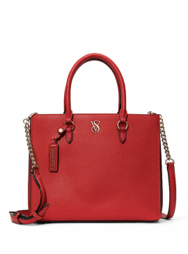 Докладніше про Стильна сумка Victoria Structured Satchel від Victoria&#039;s Secret - Red