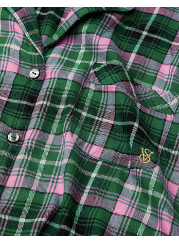 Фланелева піжама від Victoria's Secret - Green Pop Plaid