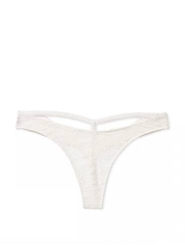Трусики-стринги Shine Strap Back Cutout от Victoria's Secret - Coconut White