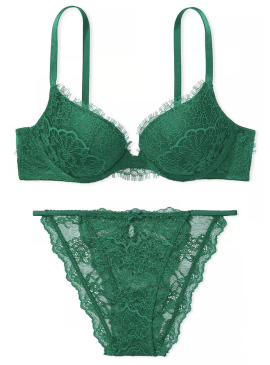 Фото Комплект білизни з Push-Up із серії Dream Angels від Victoria's Secret - Spruce Green